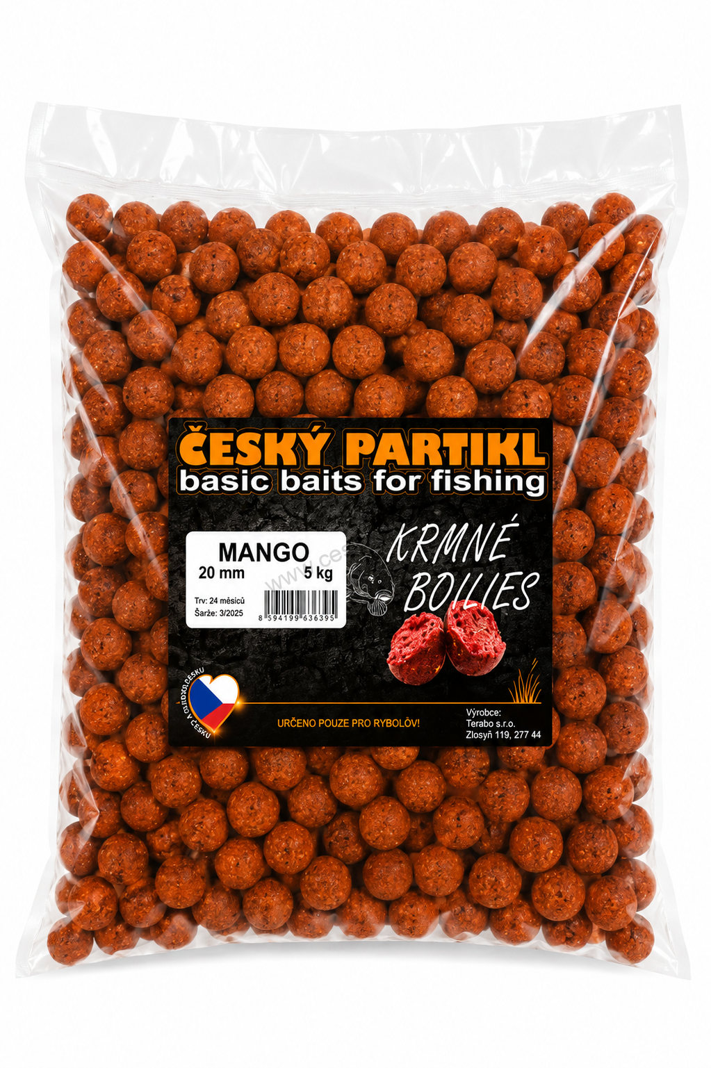 Krmné boilies 5 kg - MANGO