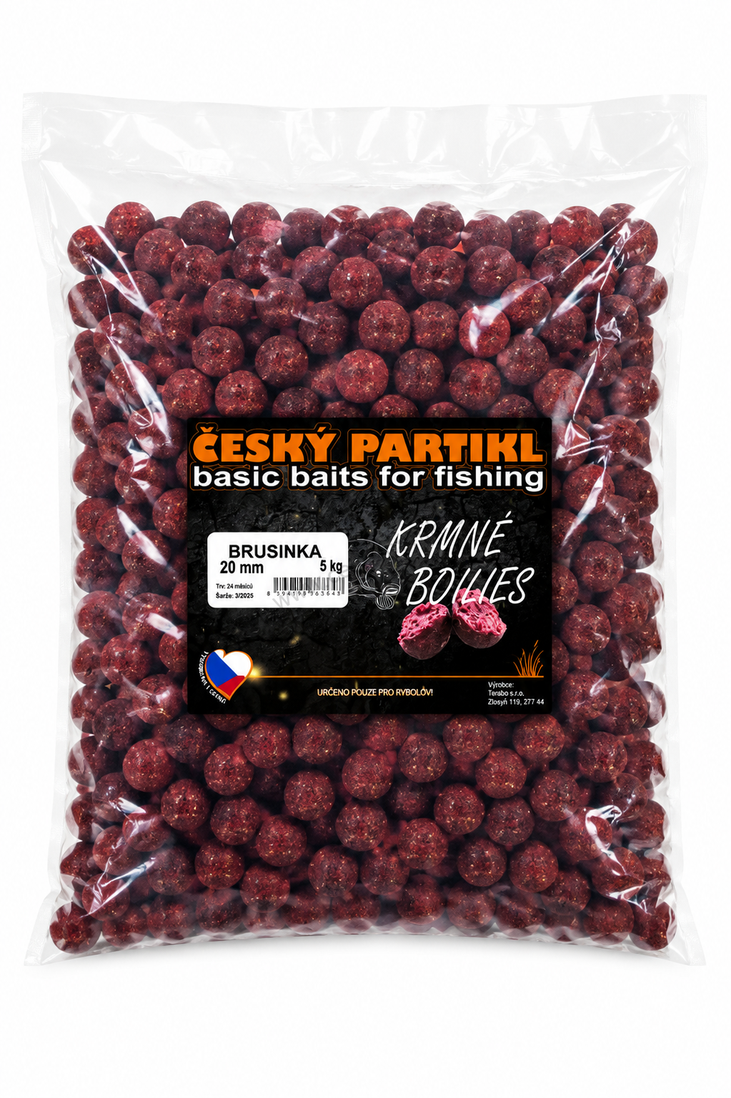 Krmné boilies 5 kg - BRUSINKA