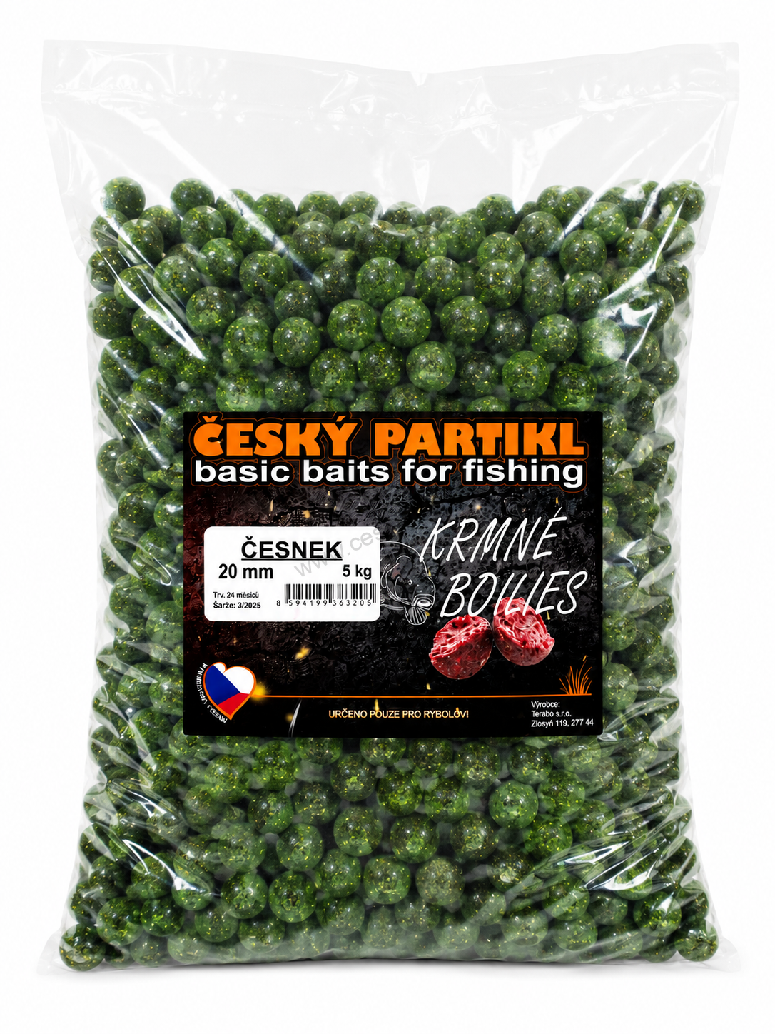 Krmné boilies 5 kg - ČESNEK