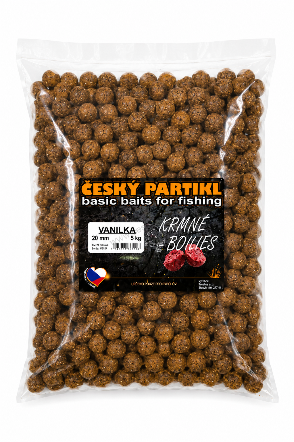 Krmné boilies 5 kg - VANILKA
