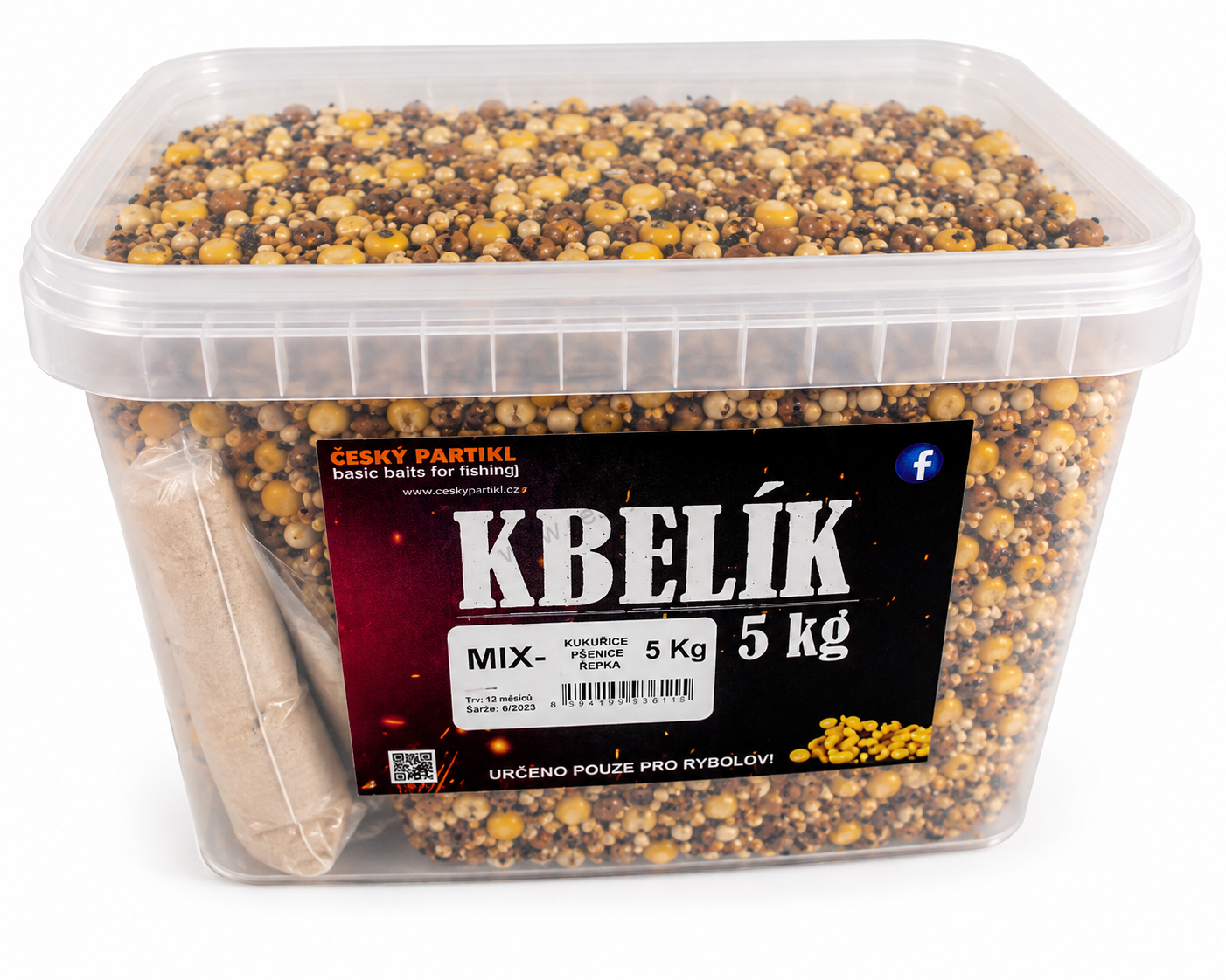 Vařený partikl MIX 5kg kbelík + DÁREK